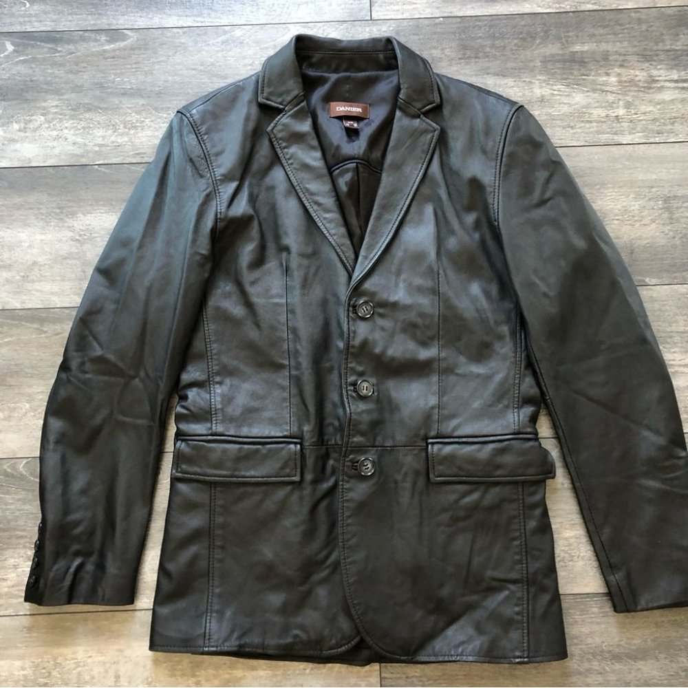 Y2K style DANIER real leather jacket